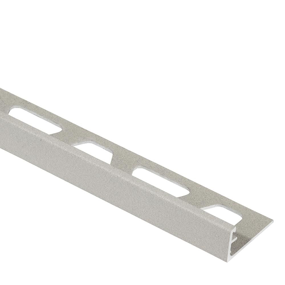Schluter SCHIENE profilé de bordure murale aluminium grège, 1/2 pouce (12,5 mm) x 8 pi 2-1/2 po