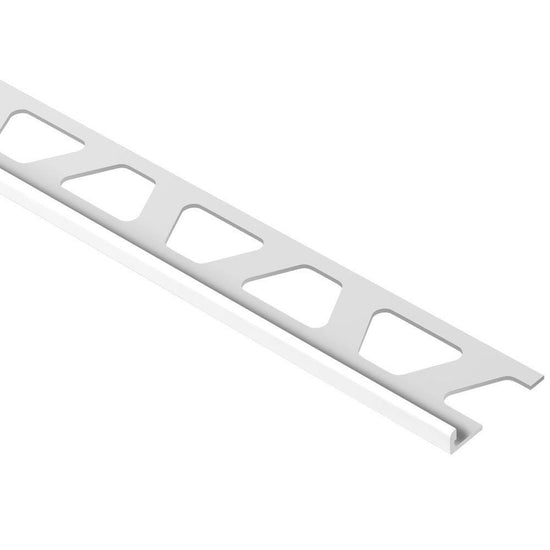 Schluter SCHIENE profilé de bordure de mur aluminium blanc éclatant 4,5 mm (3/16 po) x 8 pi 2-1/2 po