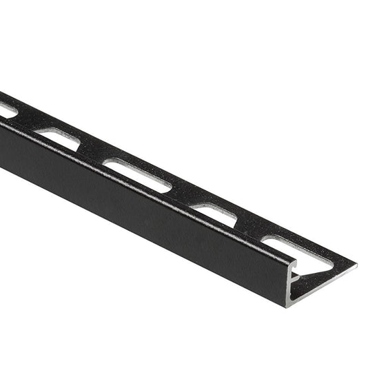 Schluter SCHIENE profilé bordure mur en aluminium noir mat, épaisseur 4,5 mm (3/16 po), longueur 8 pi 2 1/2 po