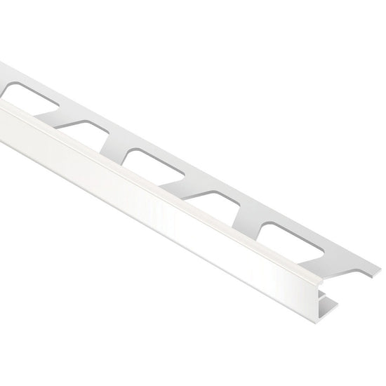 Schluter SCHIENE Profilé de bordure de mur aluminium blanc 3/16" (4.5 mm) x 8' 2-1/2"