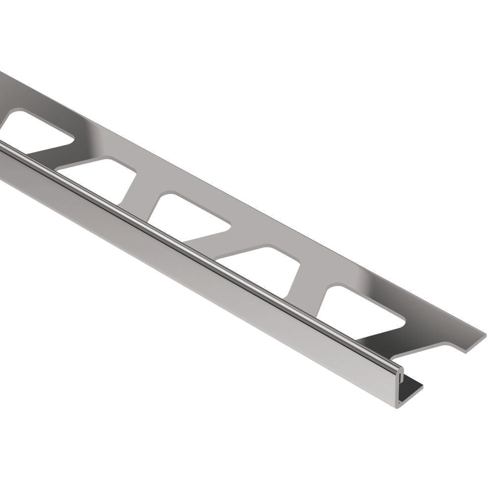 Schluter SCHIENE profilé de bordure mur/plancher aluminium anodisé nickel poli 6 mm (1/4 po) x 8 pieds 2,5 pouces