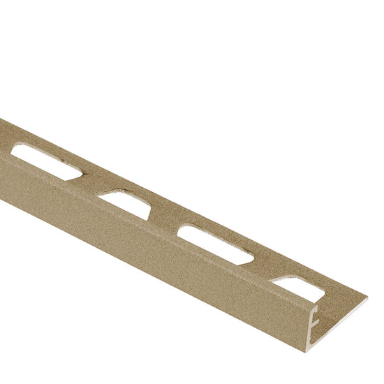Schluter SCHIENE profilé de bordure murale aluminium beige 1/4 pouce (6 mm) x 8 pieds 2 1/2 pouces
