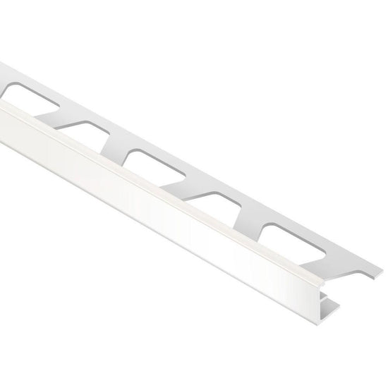 Schluter SCHIENE Profilé de bordure de mur aluminium blanc 1/4" (6 mm) x 8' 2-1/2"