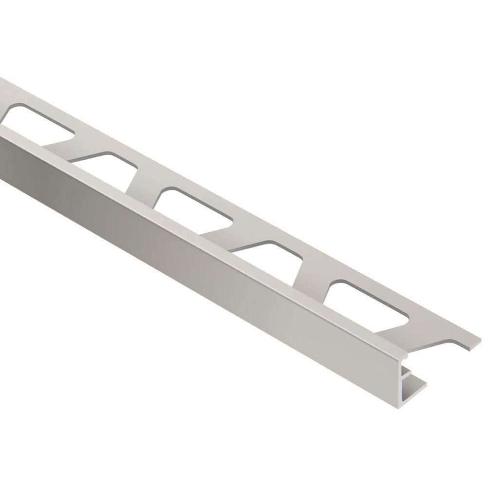 Schluter SCHIENE profilé de bordure mur/plancher aluminium anodisé nickel mat 5/16 pouce (8 mm) x 8 pieds 2,5 pouces