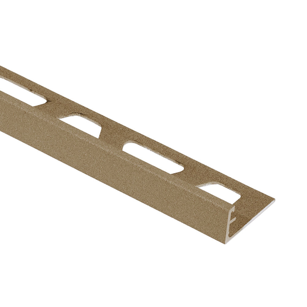 Schluter SCHIENE profilé de bordure de mur en aluminium beige 8 mm (5/16) - longueur 8 pieds 2,5 pouces
