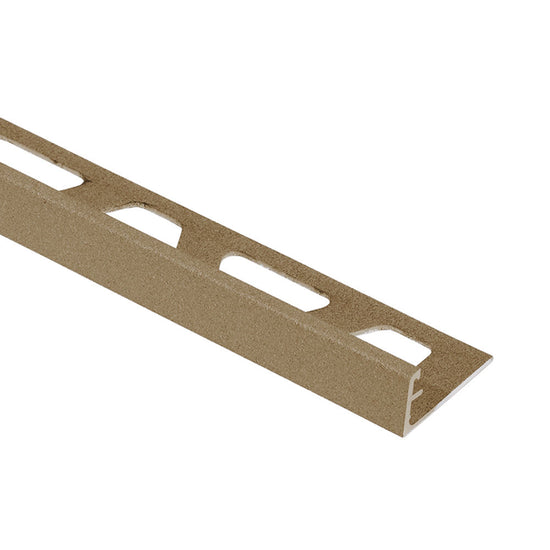 Schluter SCHIENE profilé de bordure de mur en aluminium beige 8 mm (5/16) - longueur 8 pieds 2,5 pouces