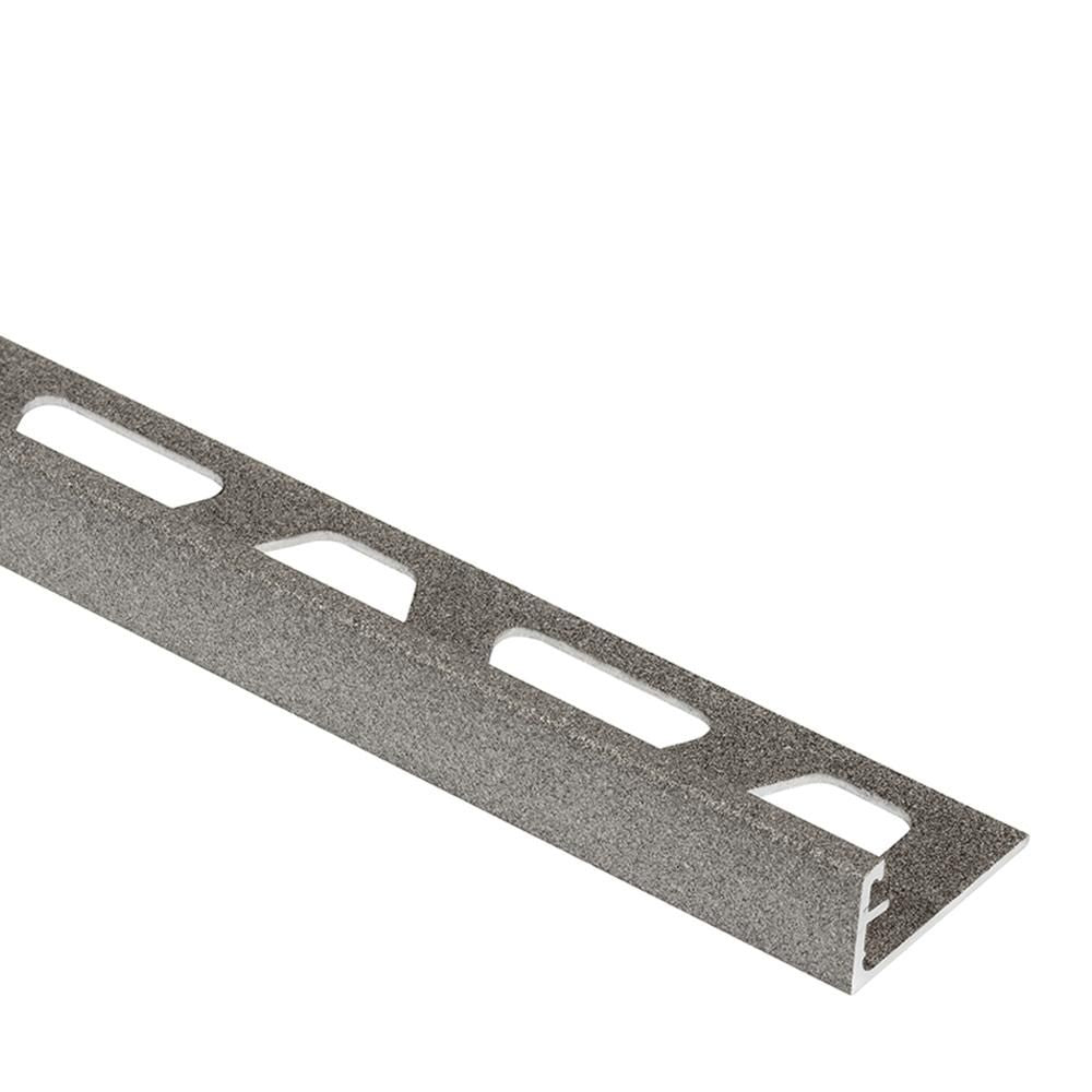 Schluter SCHIENE profilé de bordure de mur aluminium gris pierre 5/16 pouce (8 mm) x 8 pi 2-1/2 po