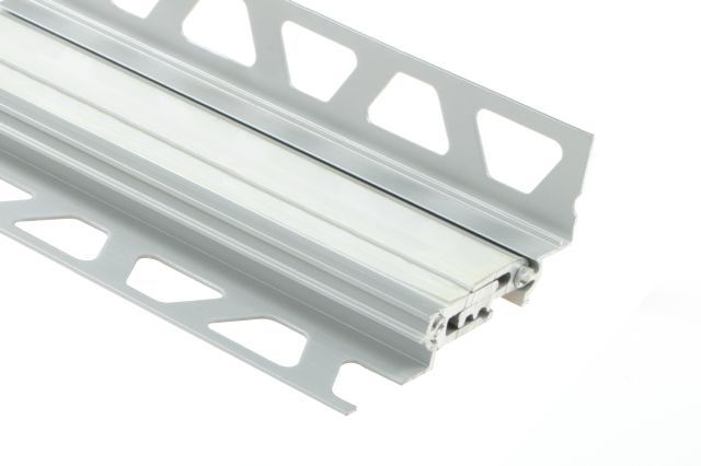 Schluter DILEX-BTO profilé de joint d'expansion en aluminium anodisé mat 3/8 pouce (10 mm) x 8 pieds 2,5 pouces