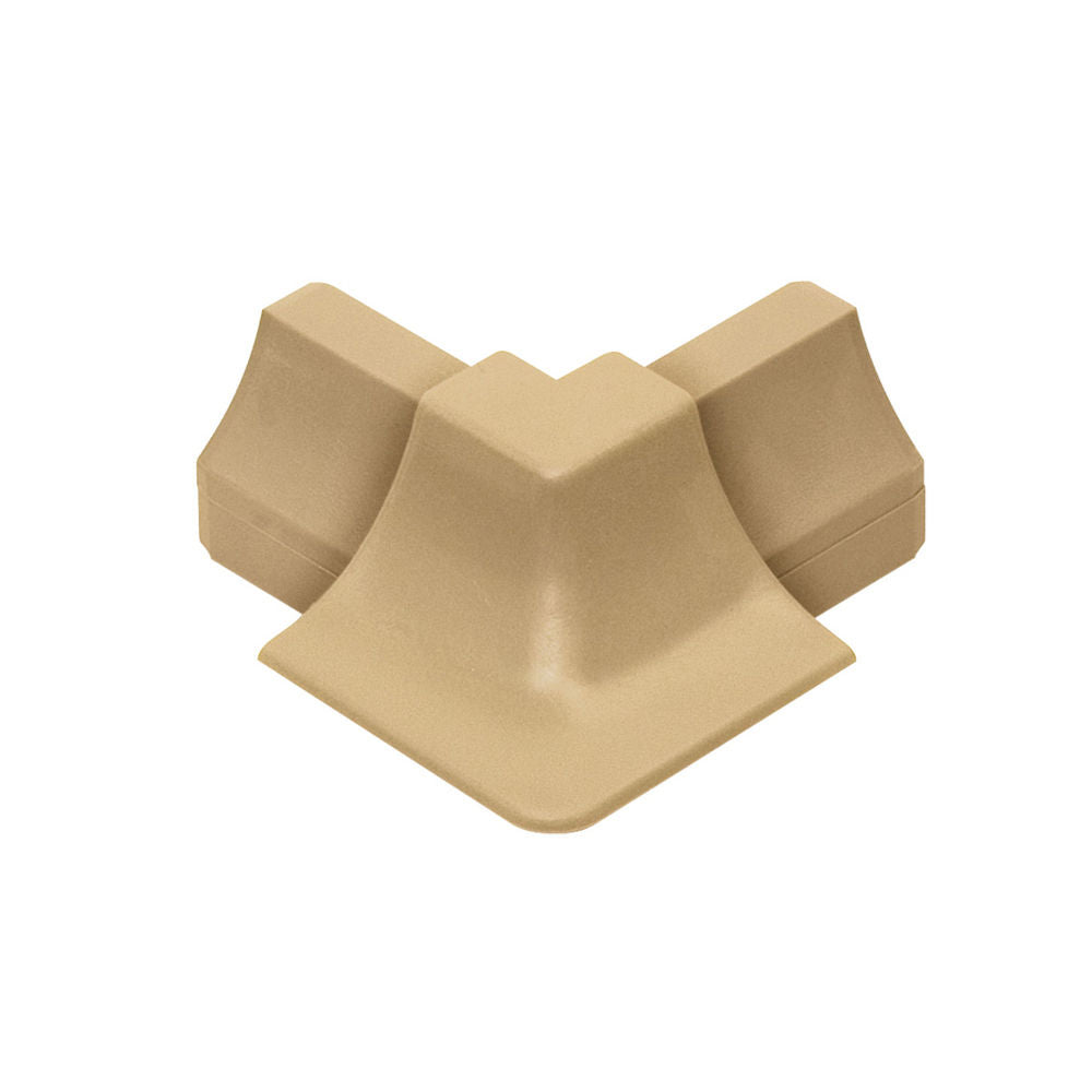 Schluter DILEX-HK Coin intérieur 90° avec un radius de 11/16" (18 mm) - plastique PVC beige clair