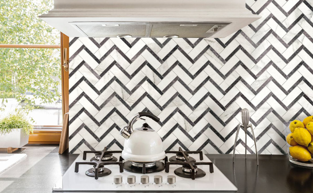 Carreaux de céramique | Collection Florence - Mosaïque Chevron