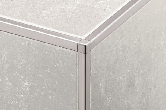 Schluter QUADEC Coin intérieur/extérieur 90° Aluminium anodisé Nickel mat 3/8" (10 mm)
