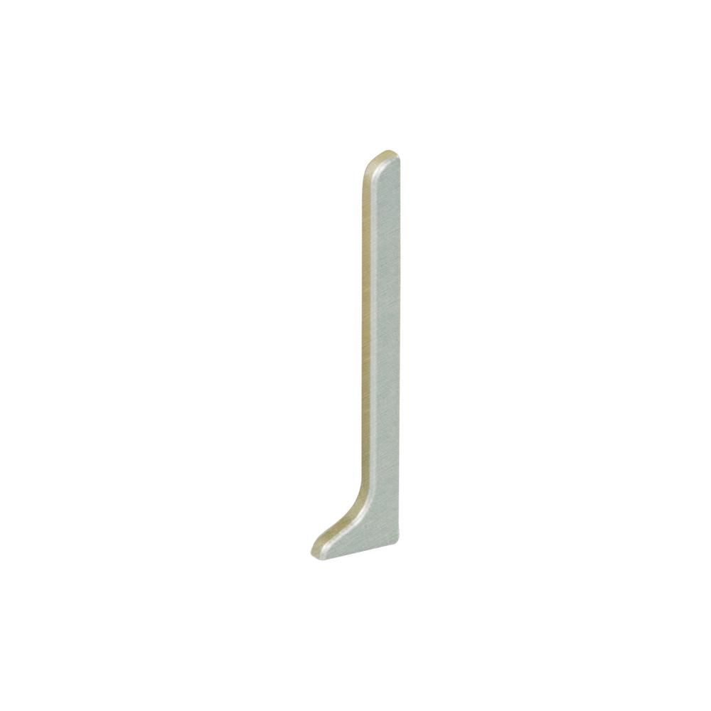 Schluter DESIGNBASE-SL Cap de fermeture de gauche - aluminium aspet inox brossé 2-3/8" (60 mm)