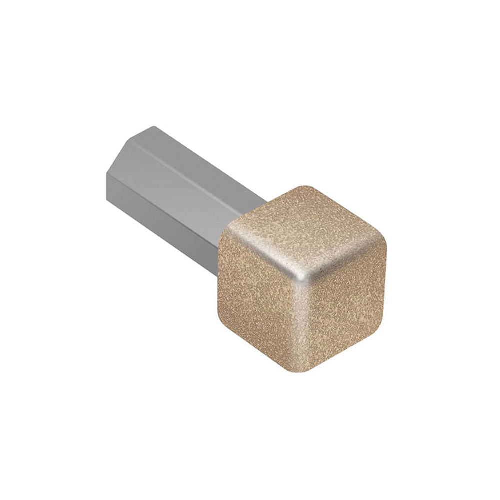 Schluter QUADEC Coin intérieur/extérieur 90° - aluminium beige 3/8" (10 mm)