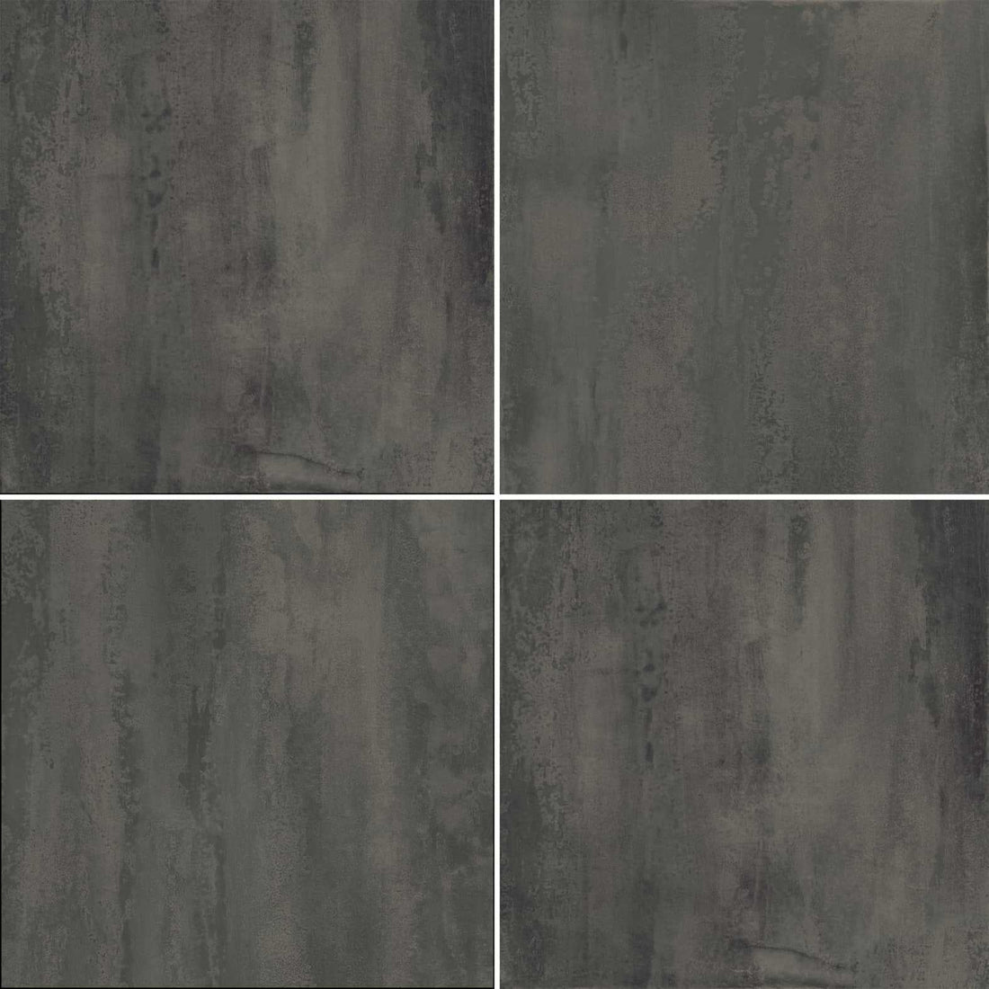 Carreaux de céramique Collection Lux 24 po x 24 po anthracite — grand carreau carré, couleur gris anthracite profond