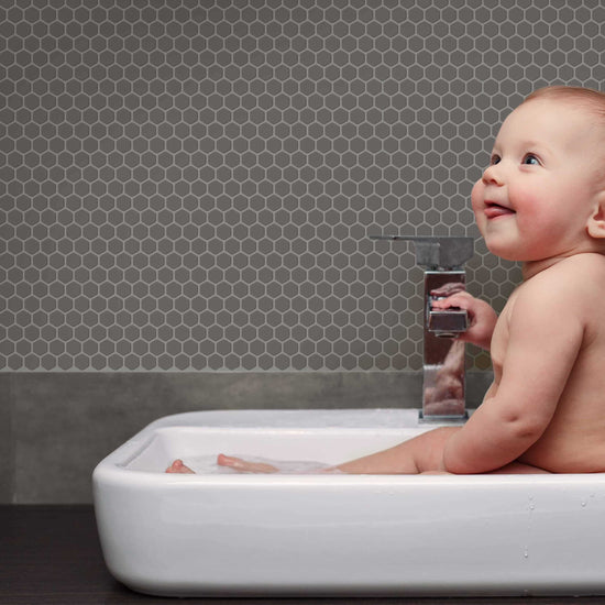 Carreaux de céramique | Collection Precious - Mosaïque Hex - 0,6 po x 0,6 po