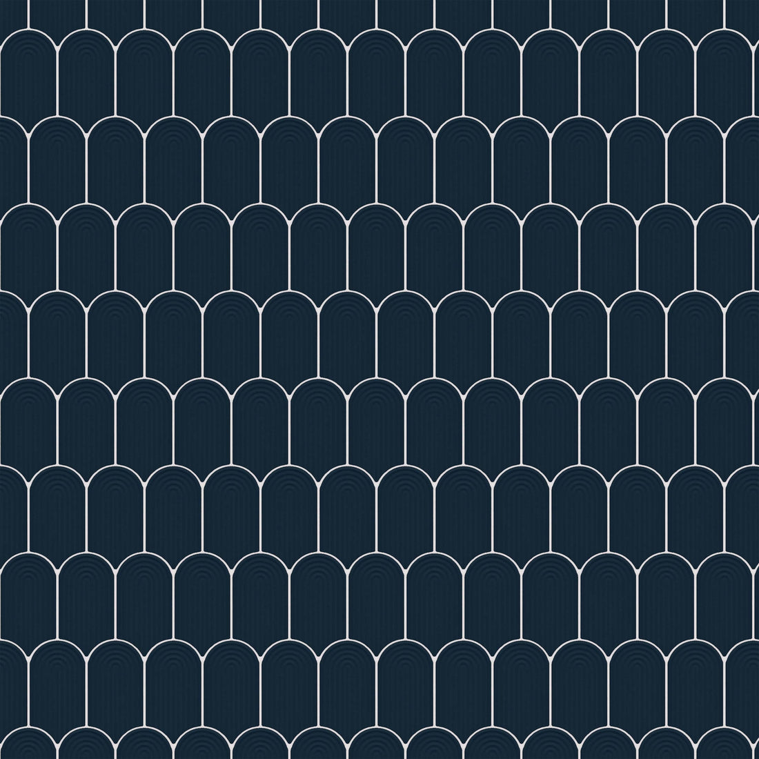 Carreaux de céramique Collection Arch Deco mosaïque 2 po x 3,5 po Oceano bleu océan motif arche