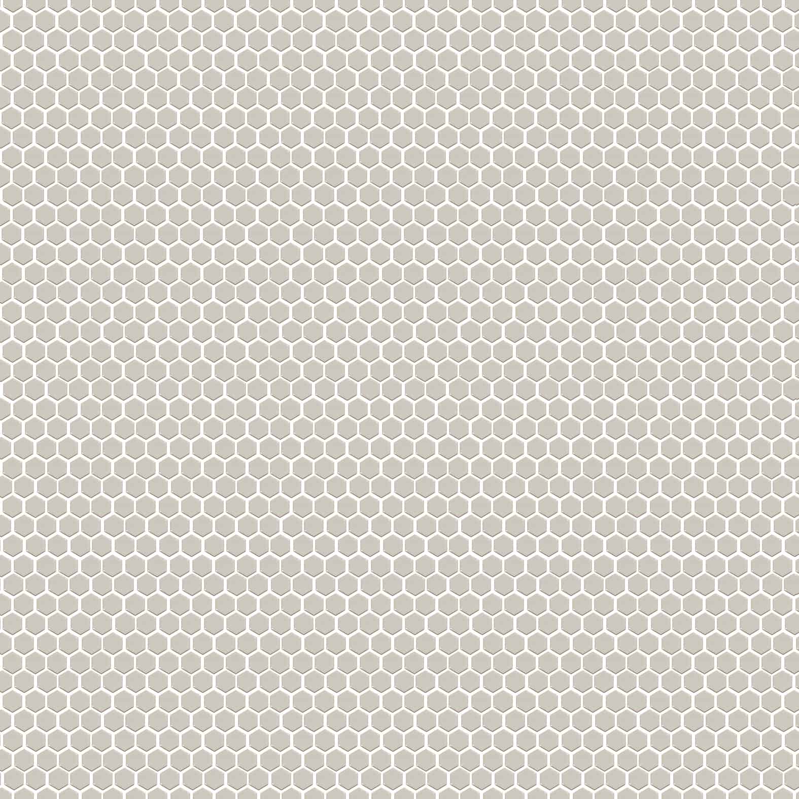 Carreaux de céramique Collection Nektar 1 po x 1 po gris lustré mosaïque brillante