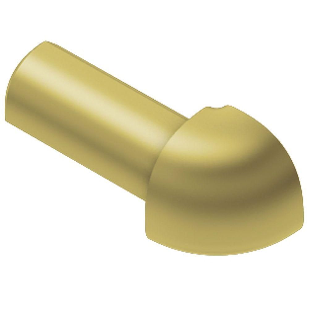 Schluter RONDEC Coin extérieur 90° - aluminium anodisé laiton mat 1/2" (12.5 mm)