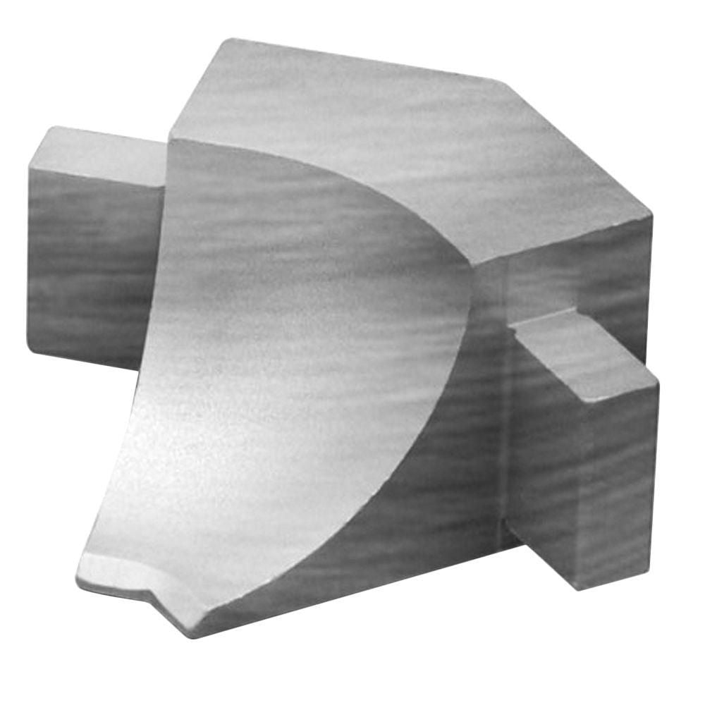 Schluter DILEX-AHKA Coin intérieur 135° avec un radius de 3/8" (10 mm) - aluminium anodisé chrome brossé