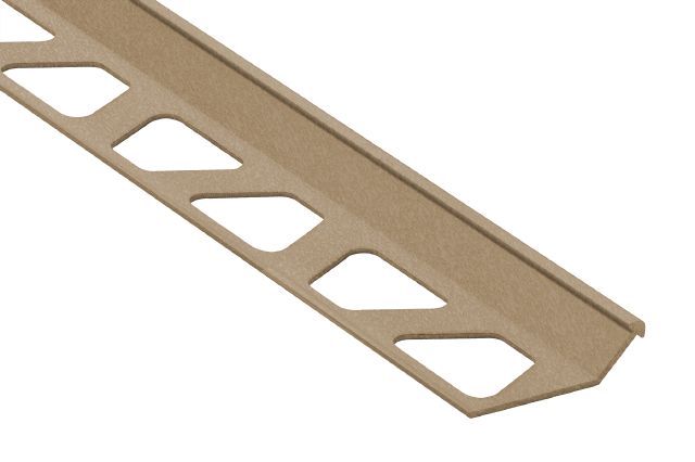 Schluter FINEC Profilé de finition et de protection des rebords - aluminium beige 7/16" (11 mm) x 8' 2-1/2"