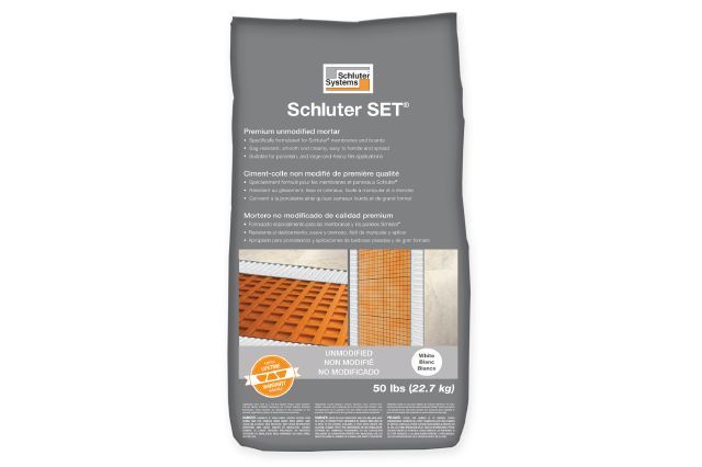 Schluter SET Ciment-colle non modifié de première qualité - blanc 50 lb