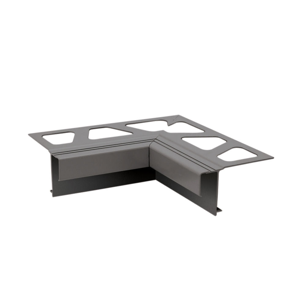 Schluter BARA-RAK Coin intérieur 90° pour profilé de bordure de balcon aluminium gris métallique