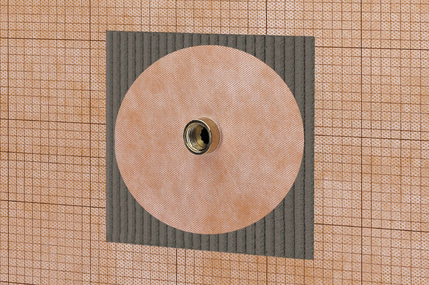 Schluter KERDI-KM Scellant précoupé pour passage de tuyaux de 7/8" 7" (paquet de 5)
