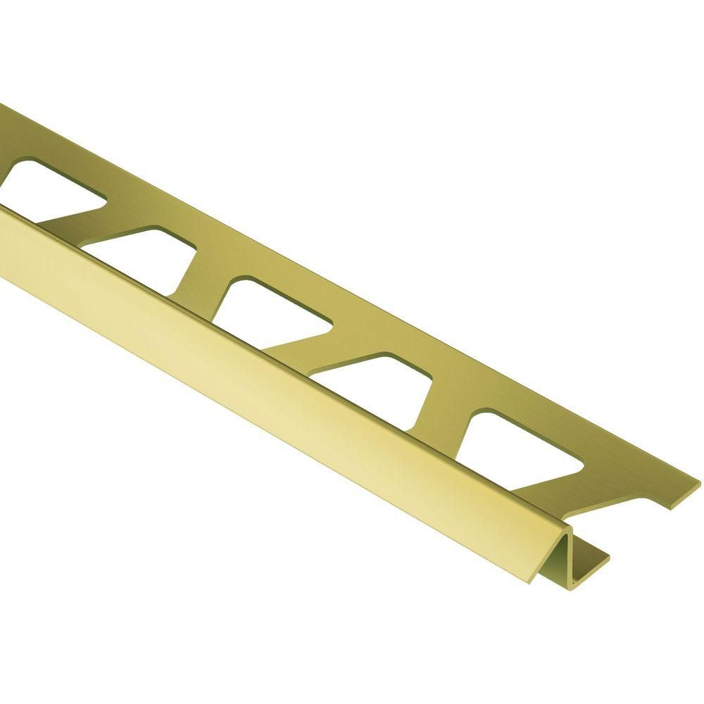 Schluter RENO-TK Profilé réducteur - laiton 3/8" (10 mm) x 8' 2-1/2"
