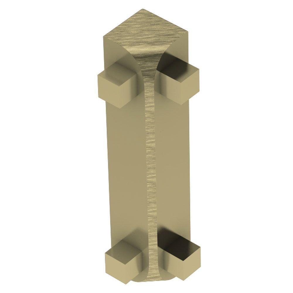 Schluter RONDEC-CT Coin intérieur 90° - aluminium anodisé laiton brossé 5/16" (8 mm)