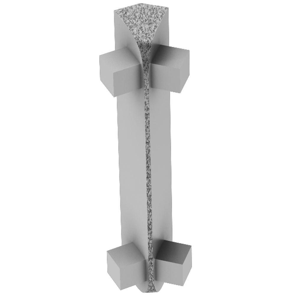 Schluter RONDEC-CT Coin intérieur 135° - aluminium étain 3/8" (10 mm)
