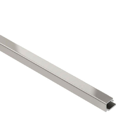 Schluter QUADEC-K Profilé de finition et de protection à surface visible carrée - aluminium anodisé nickel mat 1/2" (12.5 mm) x 8' 2-1/2"