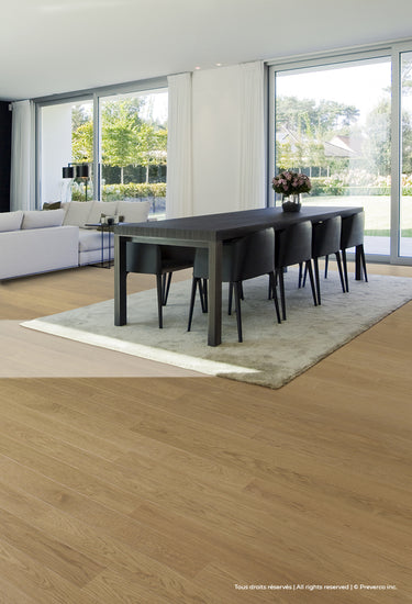 Preverco Bois d'ingénierie Max19 Chêne blanc Nuance Naturel Mat plancher 7-1/8 po × 3/4 po