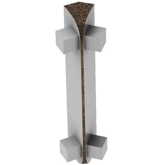 Schluter RONDEC-CT Coin intérieur 135° - aluminium bronze 1/2" (12.5 mm)