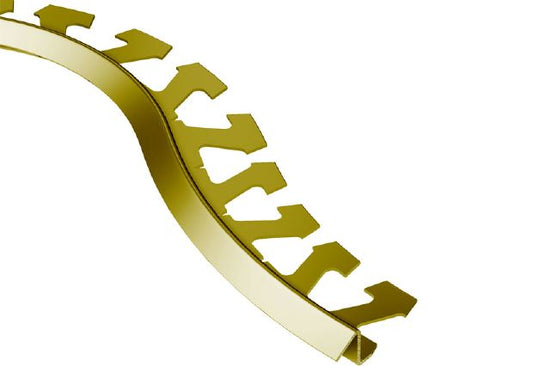 Schluter RENO-TK Radius Profilé réducteur laiton 1/2" (12.5 mm) x 8' 2-1/2"