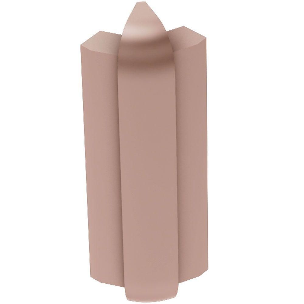 Schluter RONDEC-STEP Coin extérieur 135° avec ailette verticale de 1-1/2" - aluminium anodisé cuivre mat 1/2" (12.5 mm)