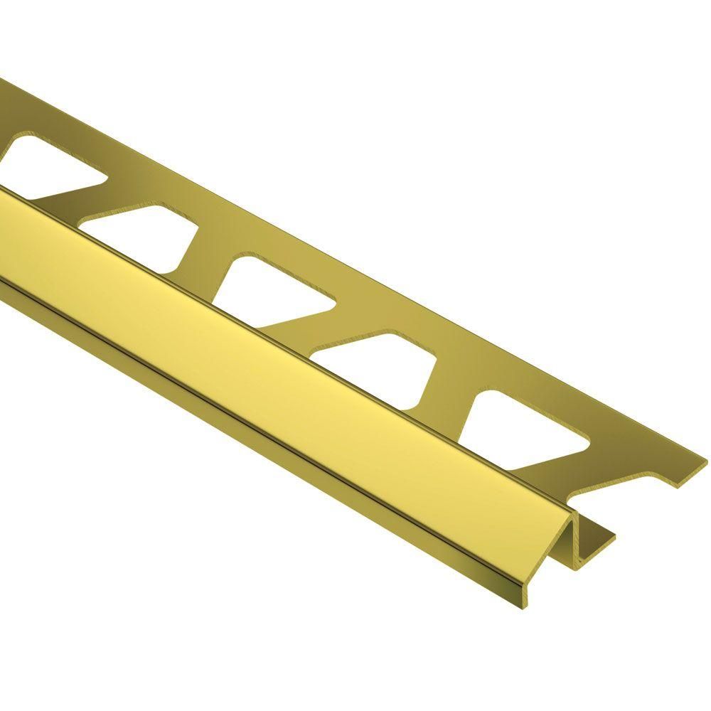 Schluter RENO-U Profilé réducteur - laiton 1/2" (12.5 mm) x 8' 2-1/2"