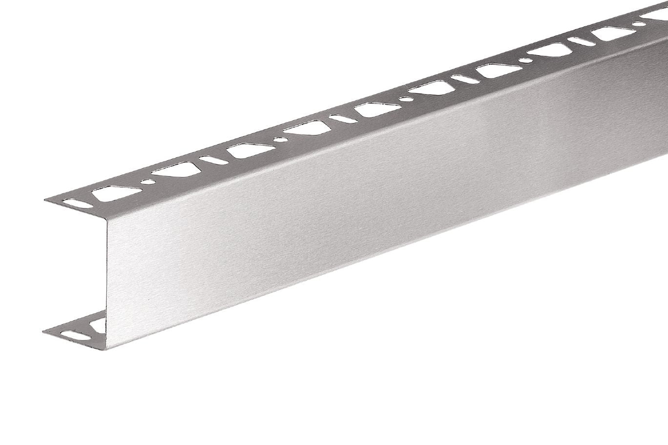 Schluter KERDI-BOARD-ZA Coin extérieur de finition en "U" 90° - acier inoxydable (V2) brossé 2"