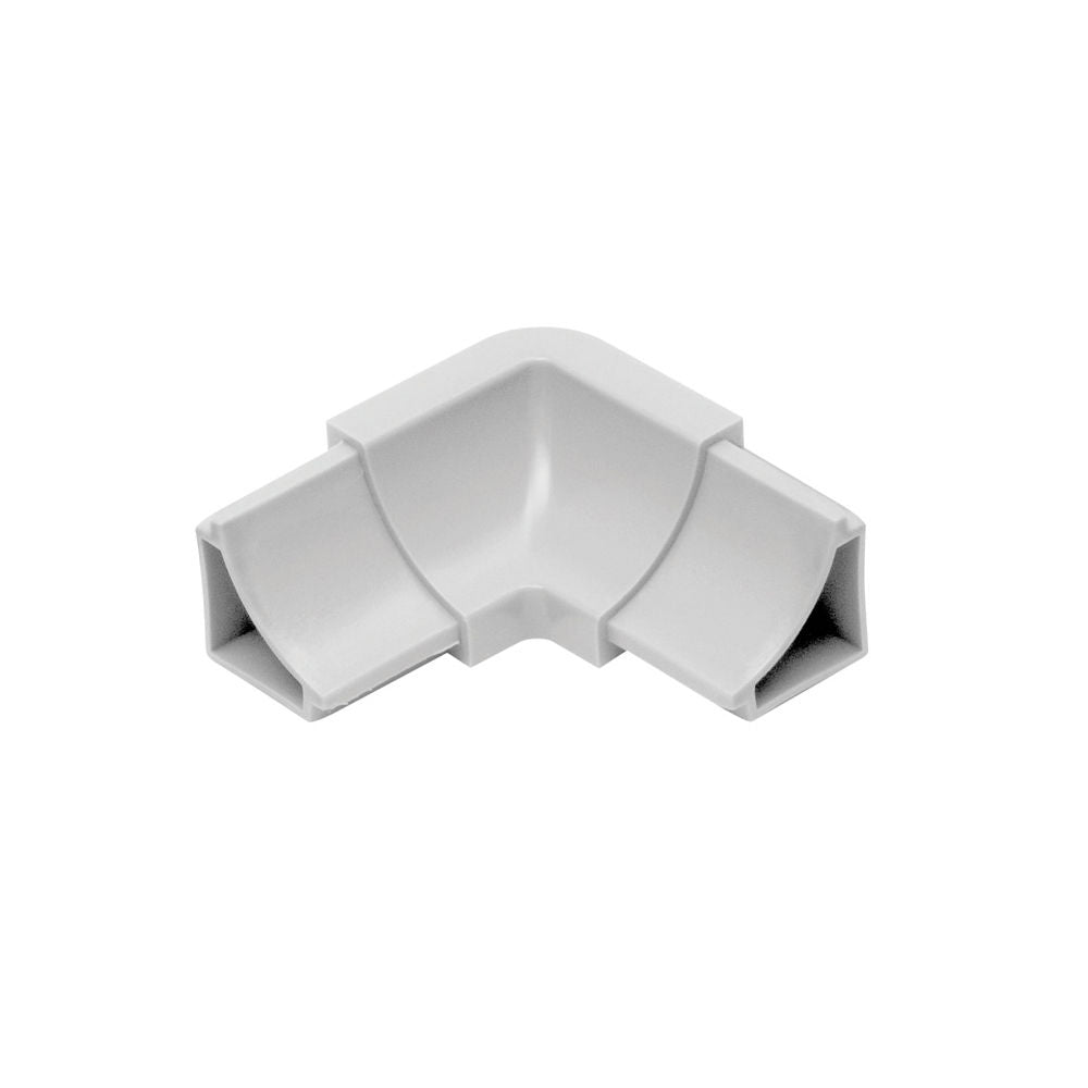 Schluter DILEX-HKW Coin intérieur 90° 2-directions avec un radius de 11/16" (18 mm) - plastique PVC gris classique