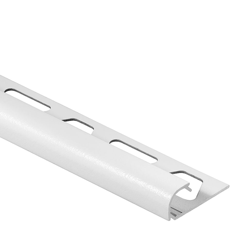 Schluter RONDEC Profilé de bordure rond - aluminium blanc mat 5/16" (8 mm) x 8' 2-1/2"
