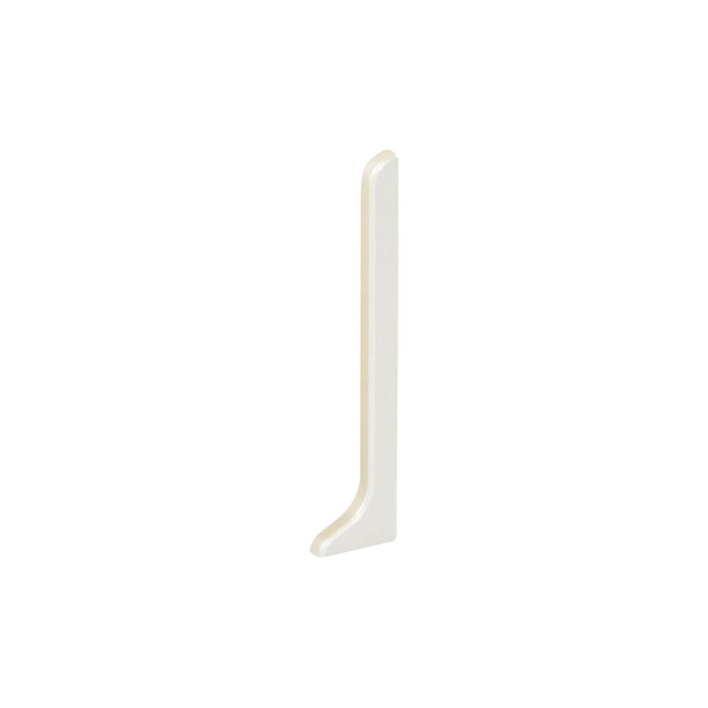 Schluter DESIGNBASE-SL Cap de fermeture de gauche - aluminium blanc mat 2-3/8" (60 mm)
