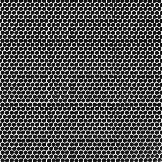 Carreaux de céramique Collection Candy mosaïque 1 po x 1 po, tesselles noires Nero