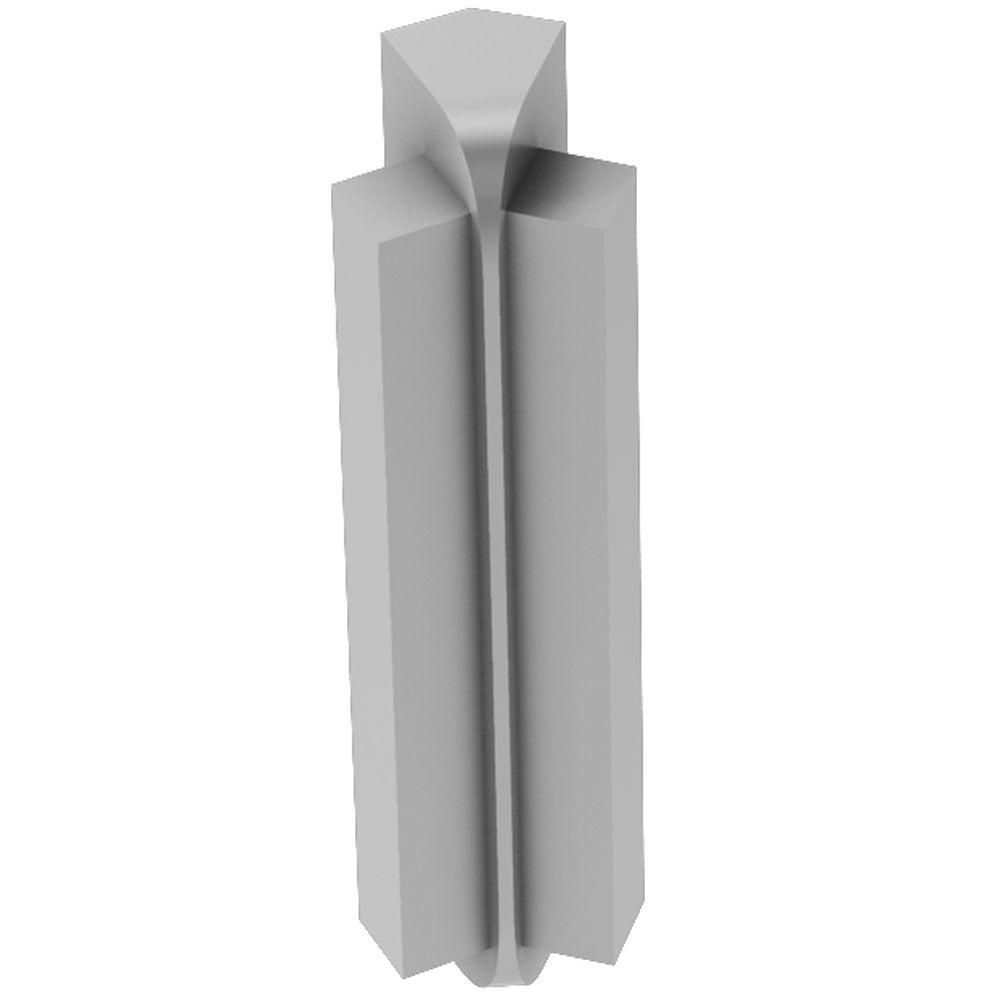 Schluter RONDEC-STEP Coin intérieur 135° avec ailette verticale de 1-1/2" - aluminium anodisé mat 5/16" (8 mm)
