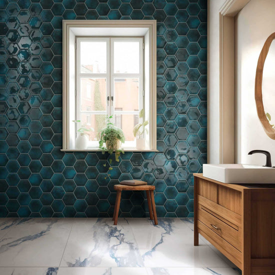 Carreaux de céramique | Collection Ossido - 6 po x 7 po He x