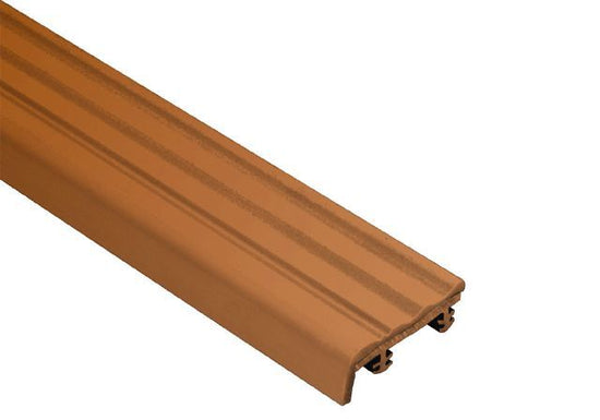 Schluter TREP-S Insert de remplacement - plastique PVC brun noisette 1-1/32" (26 mm) x 8' 2-1/2"