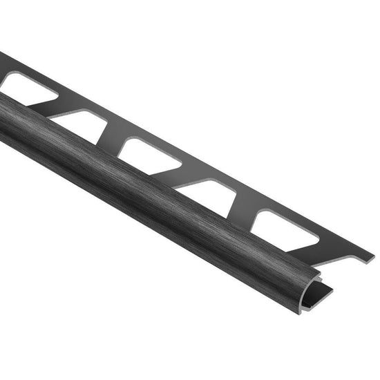 Schluter RONDEC Profilé de bordure rond - aluminium anodisé noir brossé 5/16" (8 mm) x 8' 2-1/2"