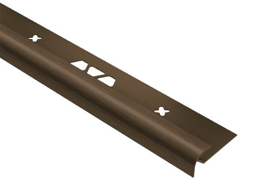 Schluter VINPRO-RO Profilé rond aluminium anodisé bronze antique brossé 19/64" (7.5 mm) x 8' 2-1/2"