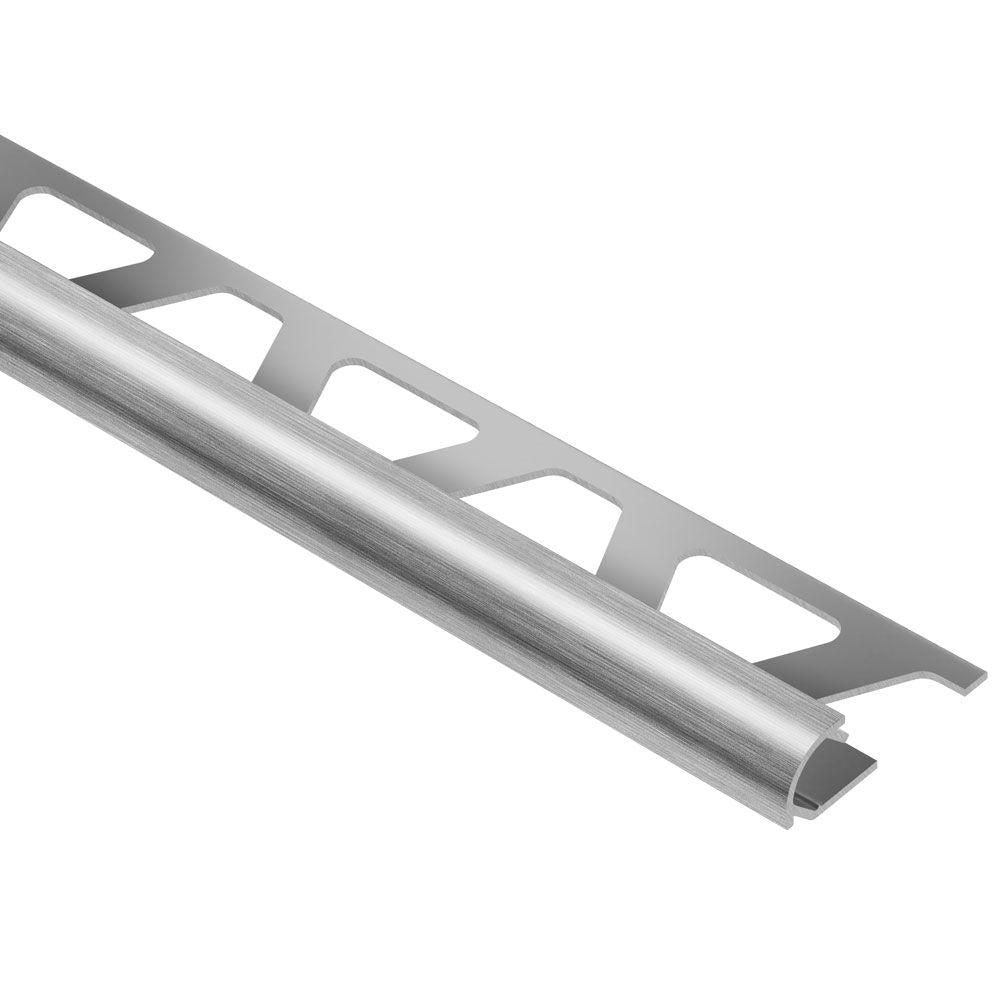 Schluter RONDEC Profilé de bordure rond - aluminium anodisé chrome brossé 5/16" (8 mm) x 8' 2-1/2"
