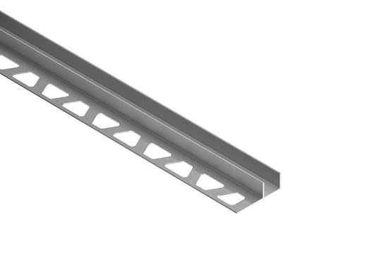 Schluter DECO-SG Profilé décoratif de protection à rainure aluminium anodisé étain 1/2" (12.5 mm) x 9/16" x 8' 2-1/2"