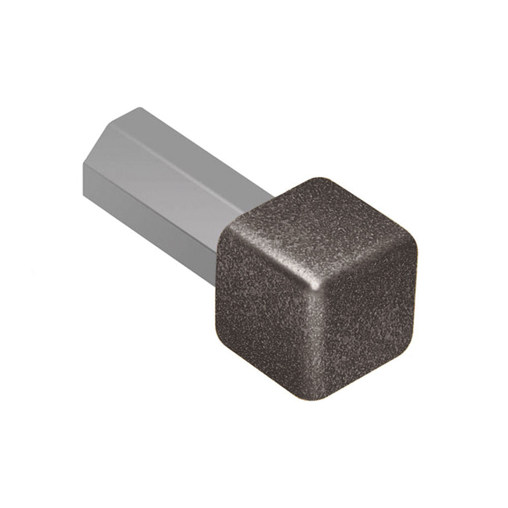 Schluter RONDEC Coin intérieur 90° - aluminium anthracite clair 3/8" (10 mm)