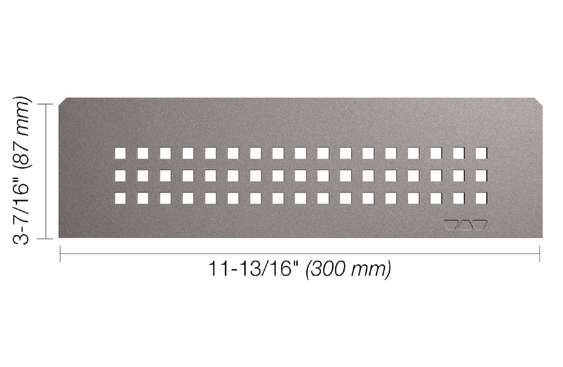 Schluter SHELF-N Étagère rectangulaire pour niche modèle Square aluminium étain